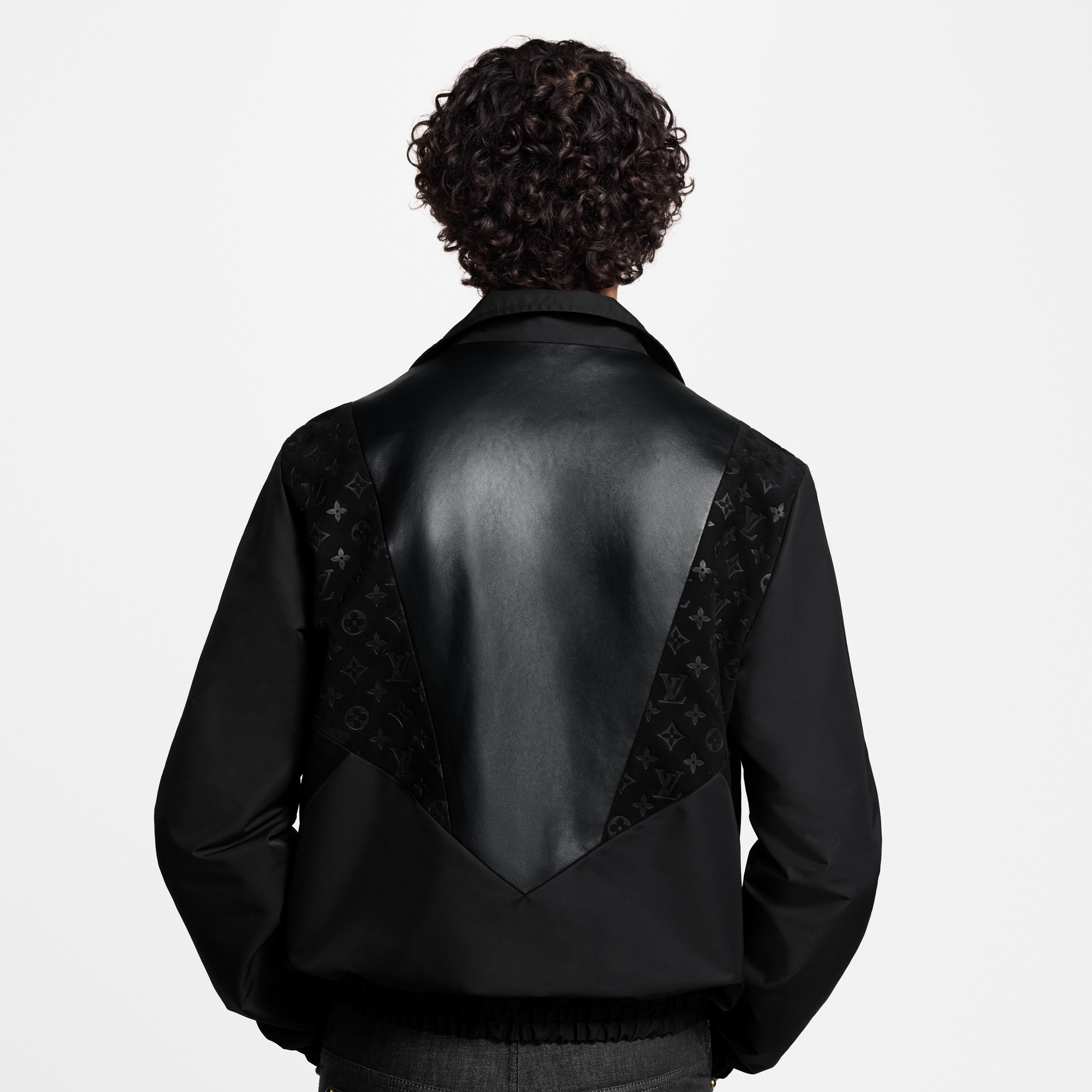 Leather Mix Track Top - Les Extraordinaires - High-End Ready-to